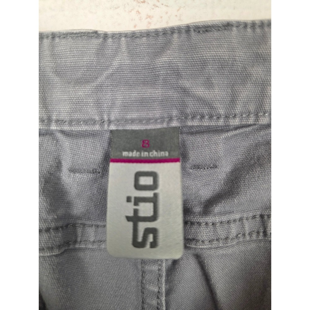 Stio Womens Gray Rivet Slim Straight Stretch Canvas Pants Size 8 1335F19 - Picture 5 of 7